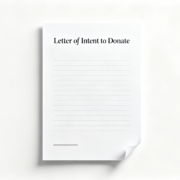What Is A Letter Of Intent To Donate Property To Charity?
